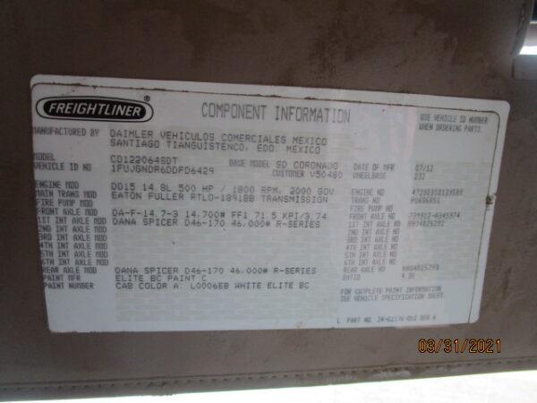 2013 FREIGHTLINER CORONADO SD - Image 2